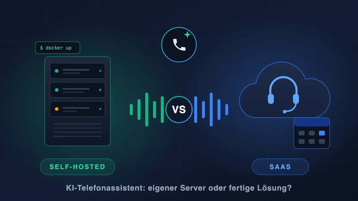 KI-Telefonassistent: selbst hosten vs. IONOS AI Receptionist
